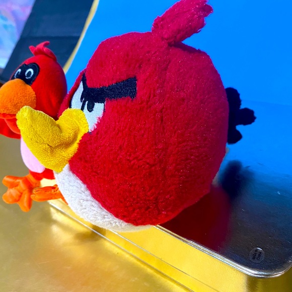 ANGRY BIRDS RED & MATILDA PLUSH & RED CARDINAL SQUEAKER PLUSH VTG 2004 - Picture 5 of 16